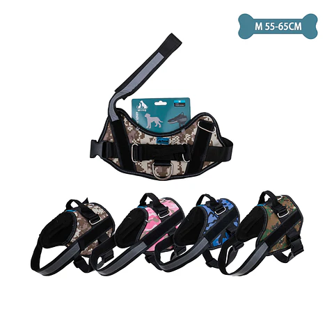 Arnés camuflaje S11 talla M 12-18kg 55-65cm Color Aleatorio