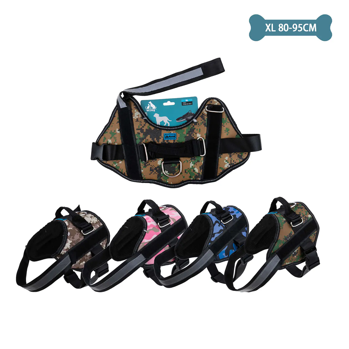 Arnés camuflaje S11 talla XL 30-40kg 80-95cm Color Aleatorio 2