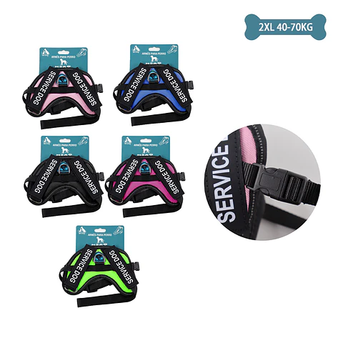 Arnés K9 equipado para mascotas talla XXL 40-70kg Color Aleatorio