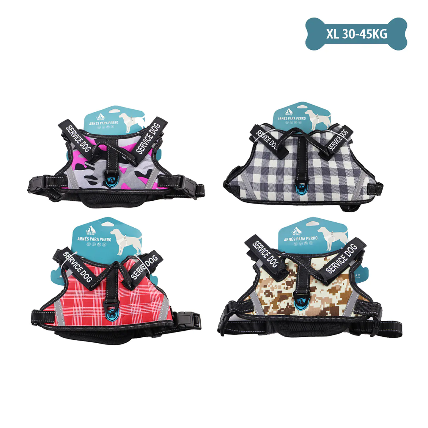 Arnés X9 para mascotas talla XL 30-45kg Color Aleatorio 2