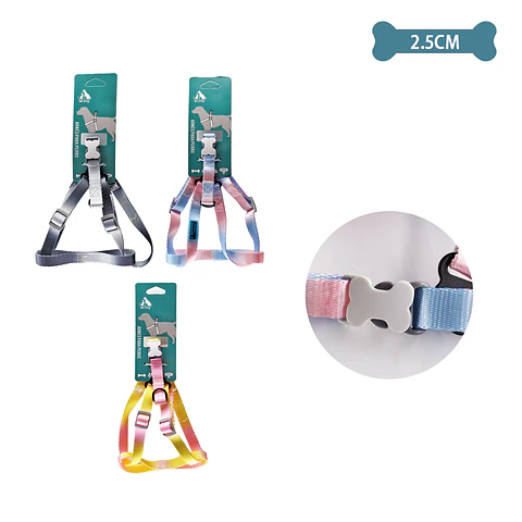 Arnés step in para mascotas 2.5cm*70/90cm Color Aleatorio