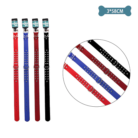 Collar para mascota Color Aleatorio 3.0*58cm 12pcs