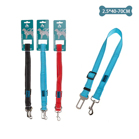 Cinturón de seguridad para mascota 2.5cm*40cm-70cm Color Aleatorio