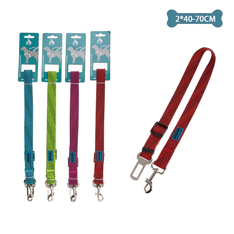 Cinturón de seguridad para mascota 2.0cm*40cm-70cm Color Aleatorio