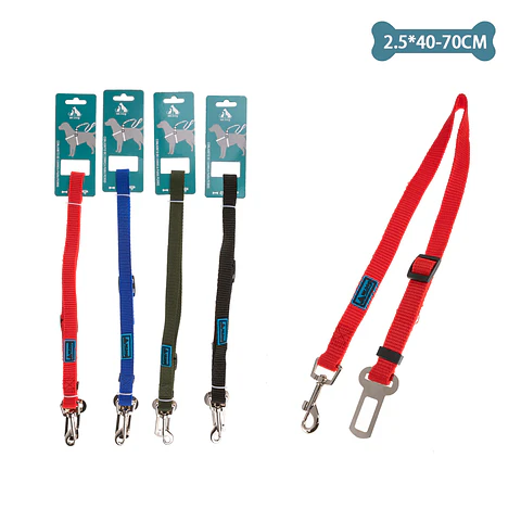 Cinturón de seguridad para mascota 2.5cm*40cm-70cm Color Aleatorio