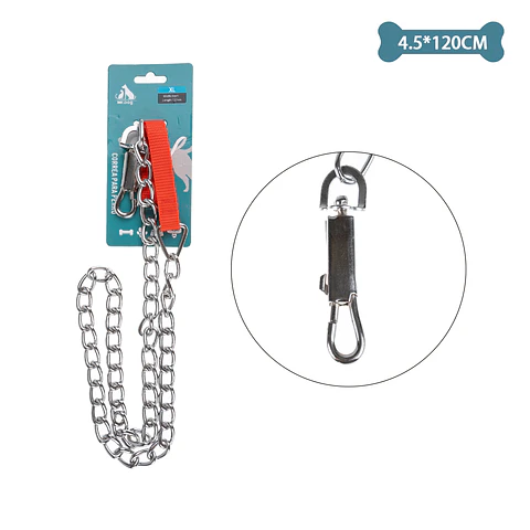 Correa cadena para mascota 4.5mm*1.2m