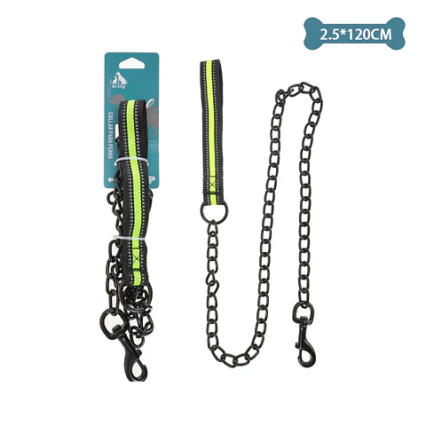 Correa cadena para mascota 2.5cm*1.2m