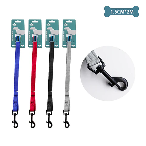 Correa plana para mascota 1.5cm*2m Color Aleatorio