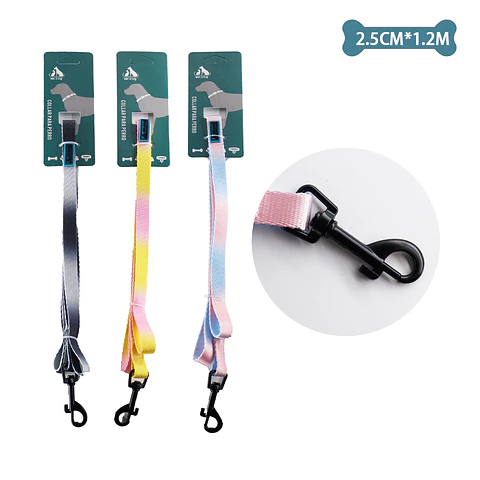 Correa plana para mascota 2.5cm*1.2m Color Aleatorio