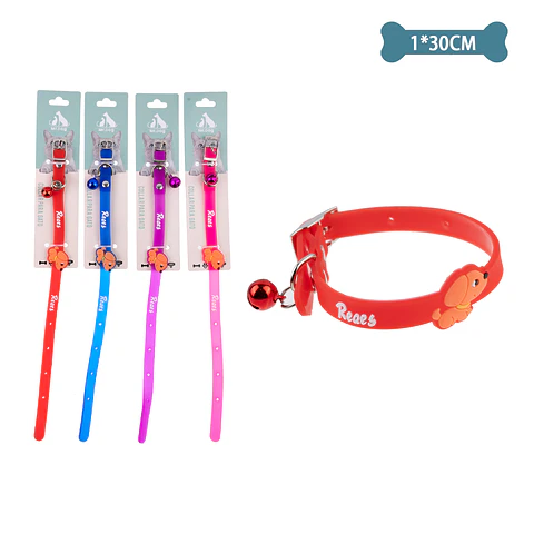 Collar PU para gato Color Aleatorio 1.0cm*30cm