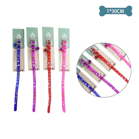 Collar PU para gato Color Aleatorio 1.0cm*30cm
