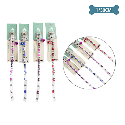 Collar fluorescente para gato Color Aleatorio 1.0cm*30cm