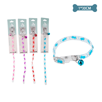 Collar fluorescente para gato Color Aleatorio 1.0cm*30cm