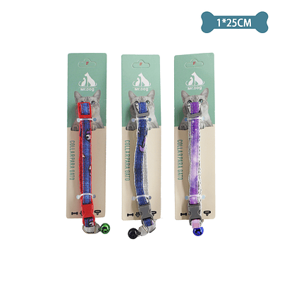 Collar para gato Color Aleatorio 1.0cm*25cm