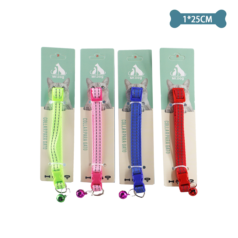 Collar para gato Color Aleatorio 1.0cm*25cm