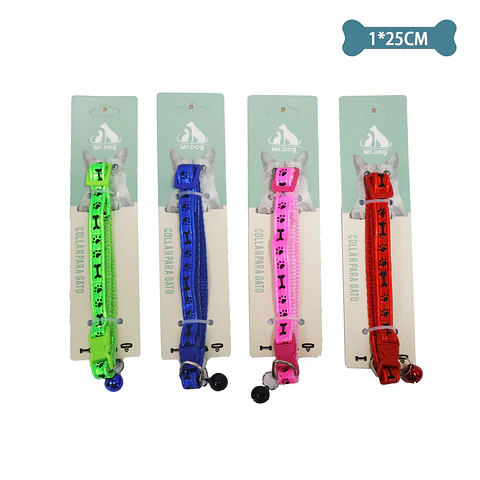 Collar fluorescente para gato Color Aleatorio 1.0cm*25cm