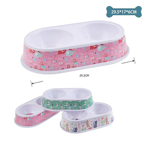 Plato doble grande diseño aleatorio 29.5*17*6cm