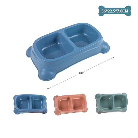 Plato doble grande color aleatorio 36*22.5*7.8cm