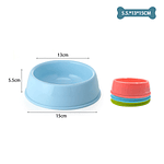 Plato plástico redondo pequeño color aleatorio 5.5*13*15cm