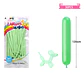 Globos largos color pastel verde 120cm 30pcs - Miniatura 2