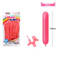 Globos largos color pastel rojo 120cm 30pcs - Miniatura 2