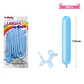Globos largos color pastel azul 120cm 30pcs - Miniatura 2