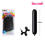 Globos largos negro 120cm 30pcs