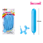 Globos largos celeste 120cm 30pcs