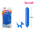Globos largos azul oscuro 120cm 30pcs
