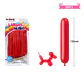 Globos largos rojo 120cm 30pcs - Miniatura 2