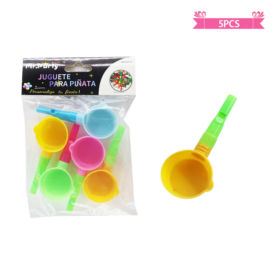 Juguetes para piñata silbatos de cuchara 5pcs 1