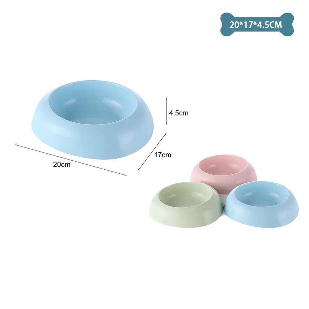 Plato plástico para mascotas Color Aleatorio 20*17*4.5cm