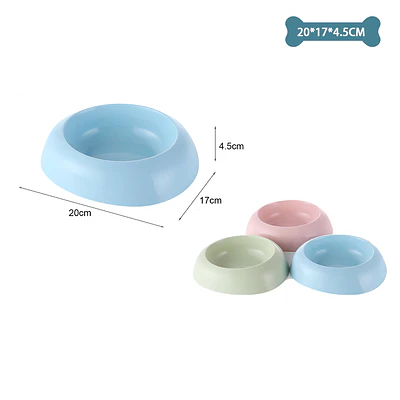 Plato plástico para mascotas Color Aleatorio 20*17*4.5cm