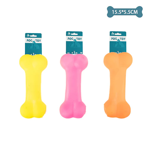 Juguete de hueso para perro 15.5*5.5cm color aleatorio