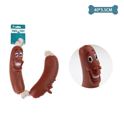 Juguete de salchicha doble 40*3.5cm