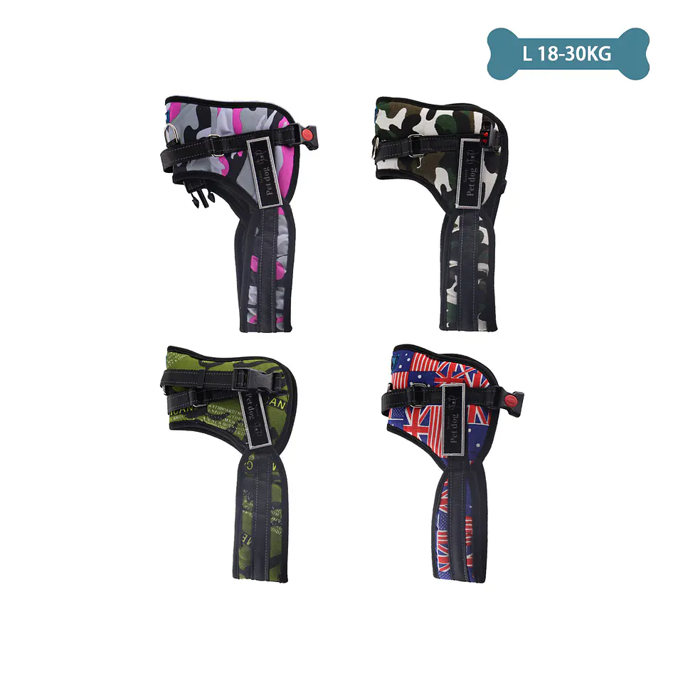 Arnés camuflaje K8 talla L 18-30kg Color Aleatorio 1