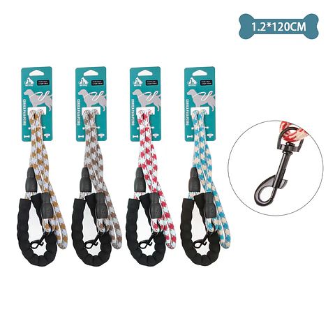 Correa para mascota con mango largo 1.2cm*1.2m Color Aleatorio