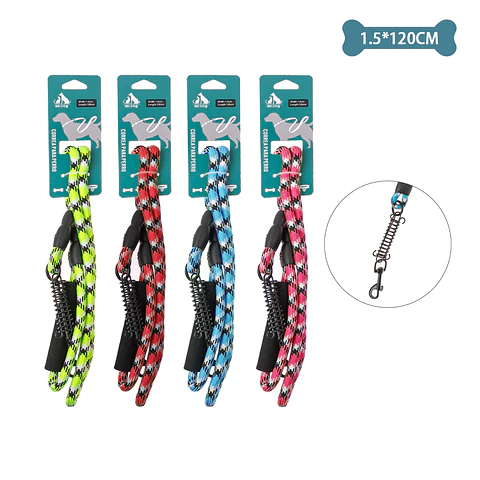 Correa redonda de nylon con resorte 1.5cm*1.2m Color Aleatorio