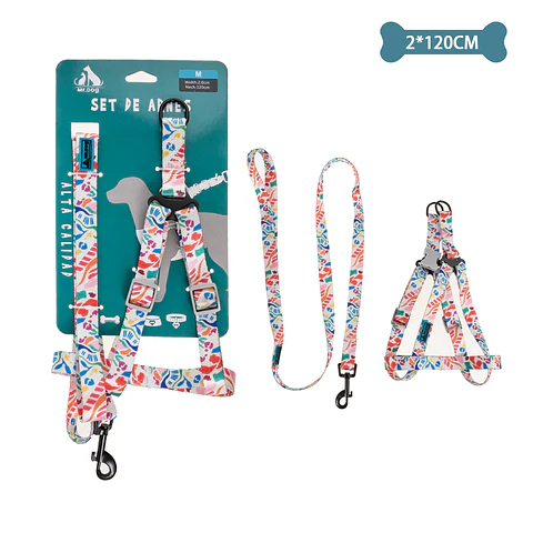 Set de arnés y correa 2.0cm*120cm
