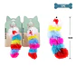 Juguete para gato peluche de oruga 18cm Color Aleatorio - Miniatura 2