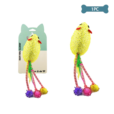 Juguete para gato ratón de tubo serpenteante