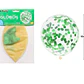 Globos de látex con confetti de redondo verde 90cm - Miniatura 2