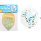 Globos de látex con confetti de redondo dorado y azul 90cm - Miniatura 2