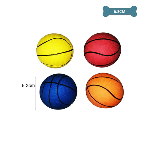 Pelota de baloncesto para perro color aleatorio 6.3cm