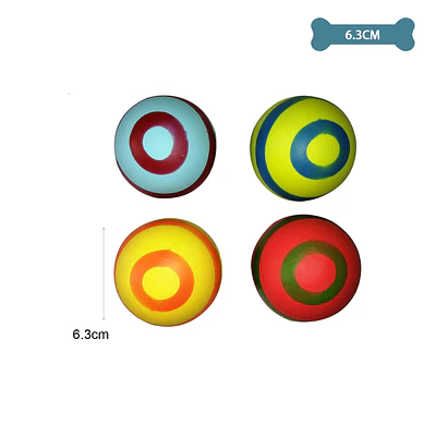 Pelota para mascotas color aleatorio 6.3cm 