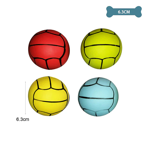 Pelota para mascotas color aleatorio 6.3cm 