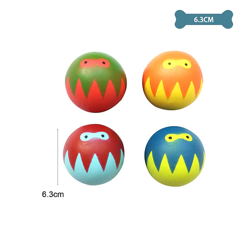Pelota para mascotas color aleatorio 6.3cm 