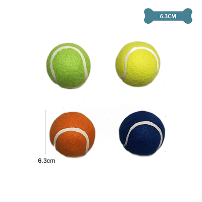 Pelota hueca de tenis sonora sabor a vainilla color aleatorio 6.3cm 260g