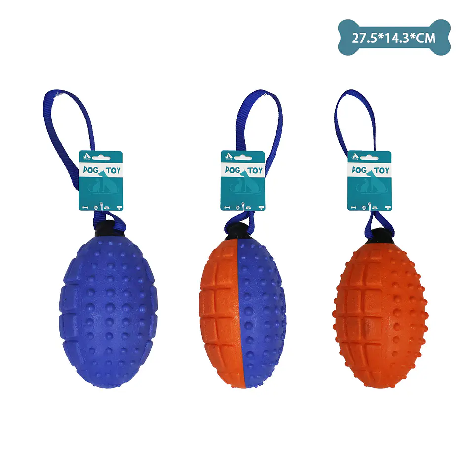 Balón de fútbol americano para mascotas color aleatorio 27.5*14.3*8cm 1