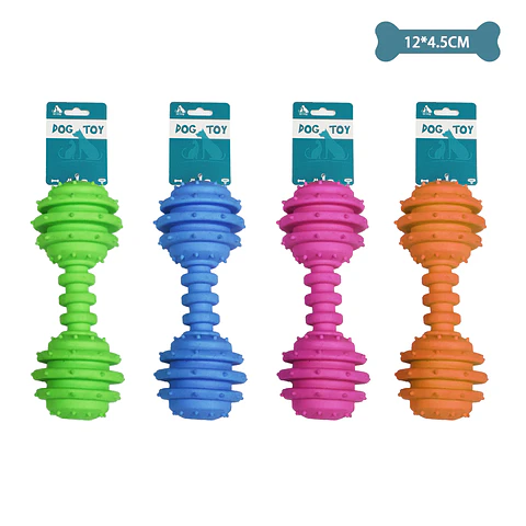 Mancuerna pequeña para mascotas color aleatorio 12*4.5cm 52g